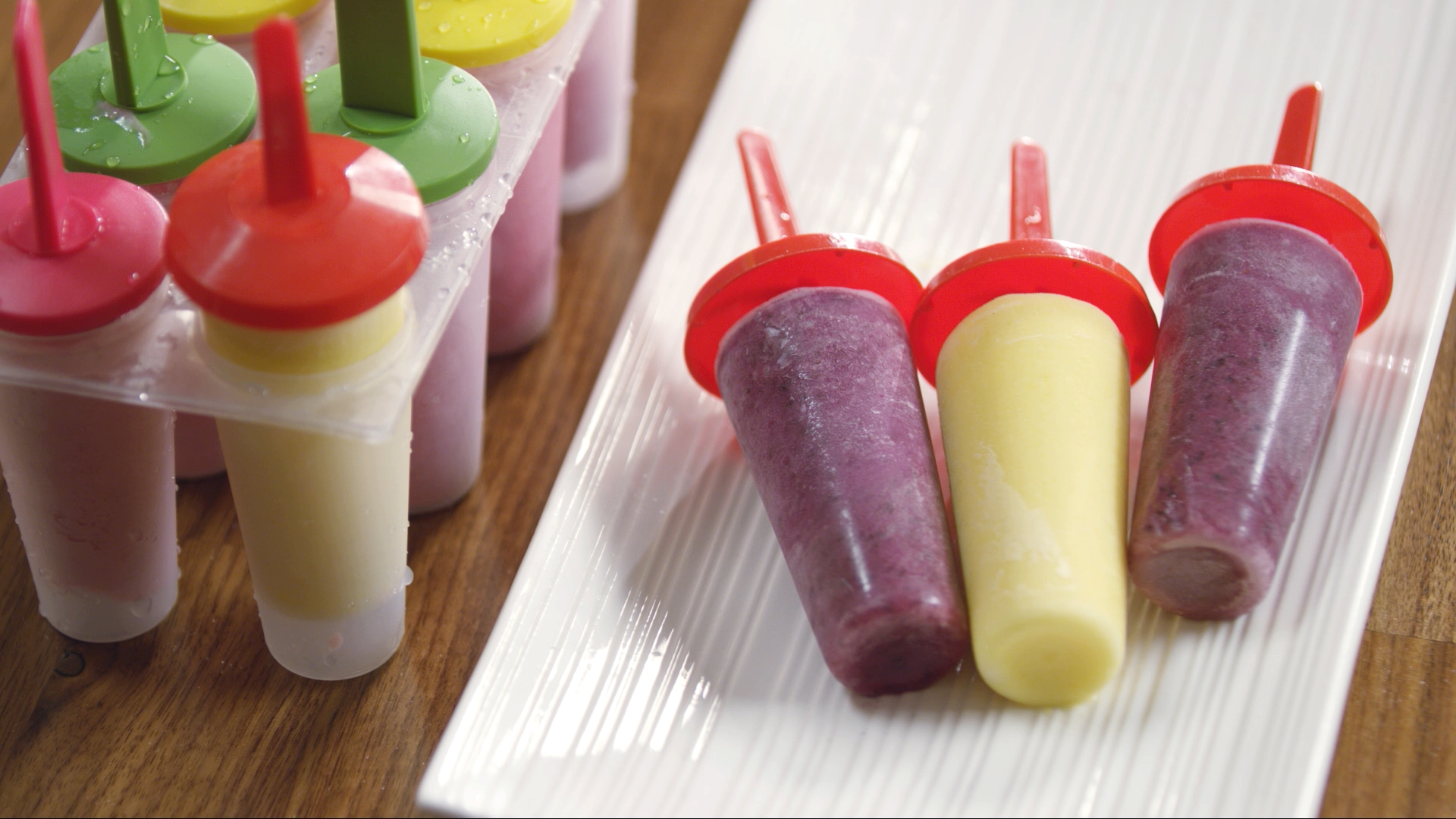 Popsicles aux fruits et au yogourt