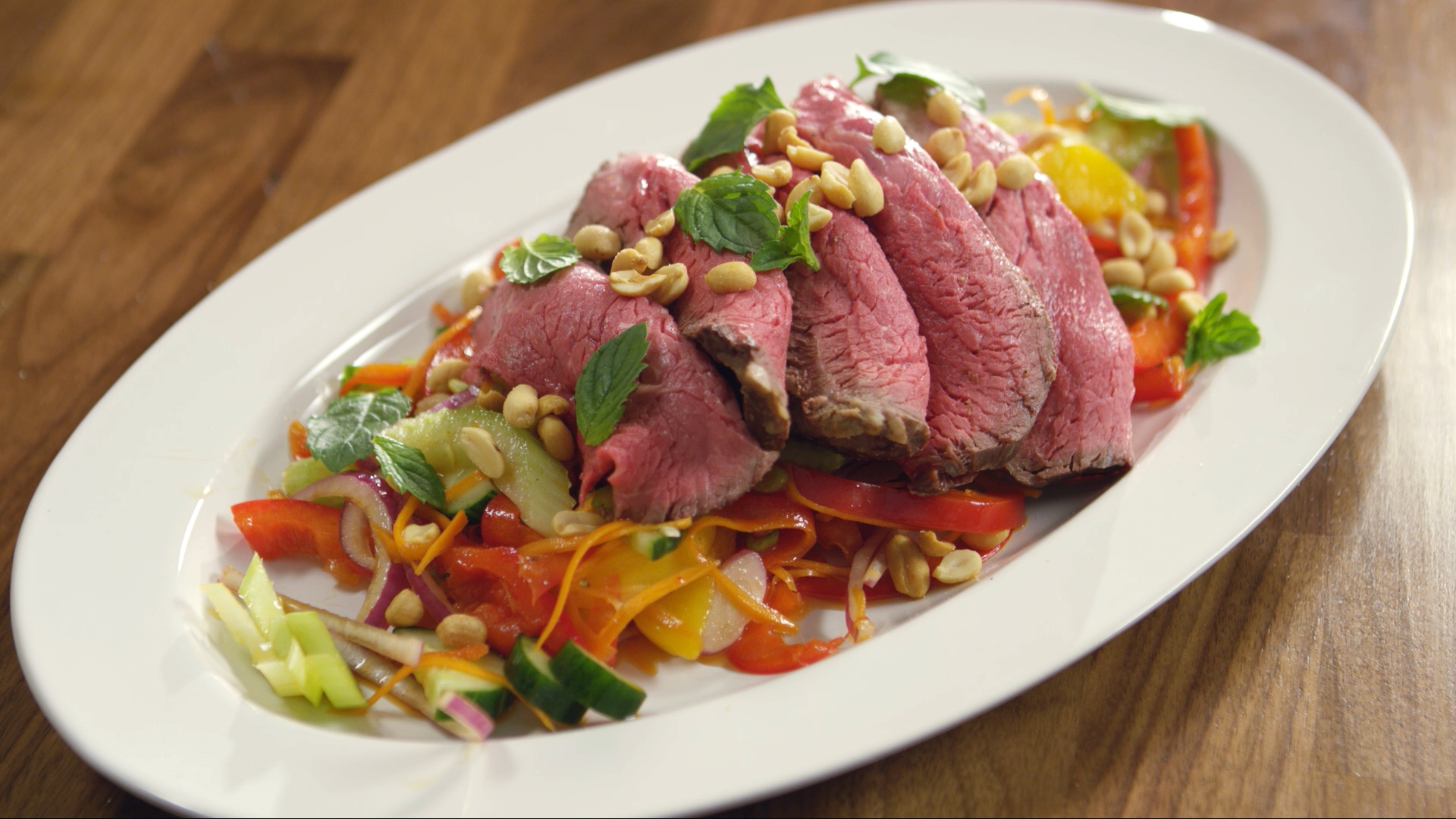 Salade de boeuf à l’asiatique