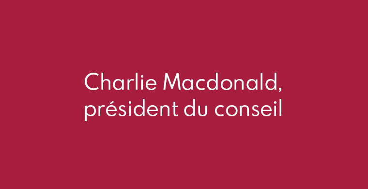 Charlie Macdonald, président du conseil