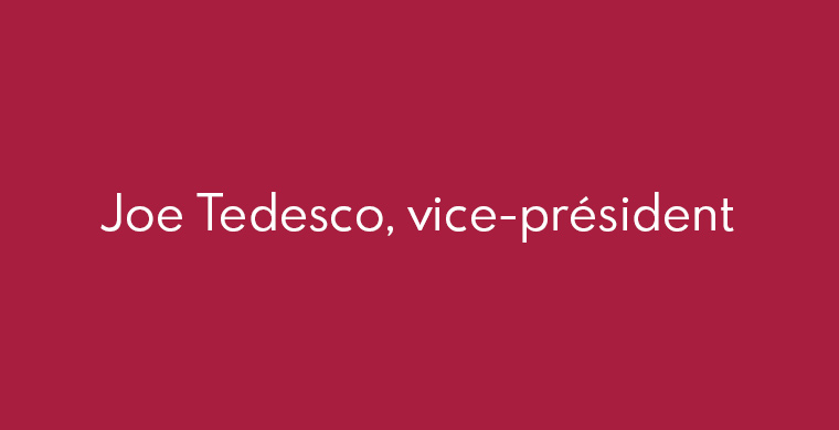 Joe Tedesco, vice-président