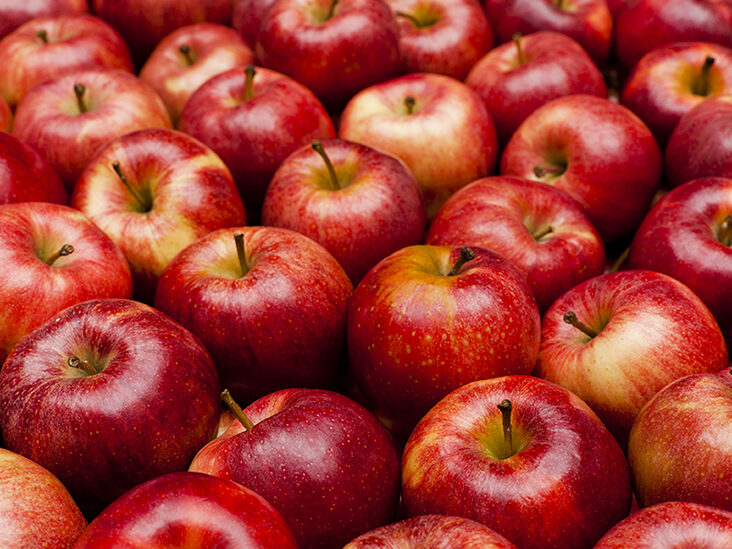A bunch of apples