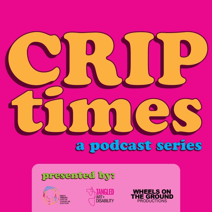 The words "Crip Times - A Podcast Series" on their web page