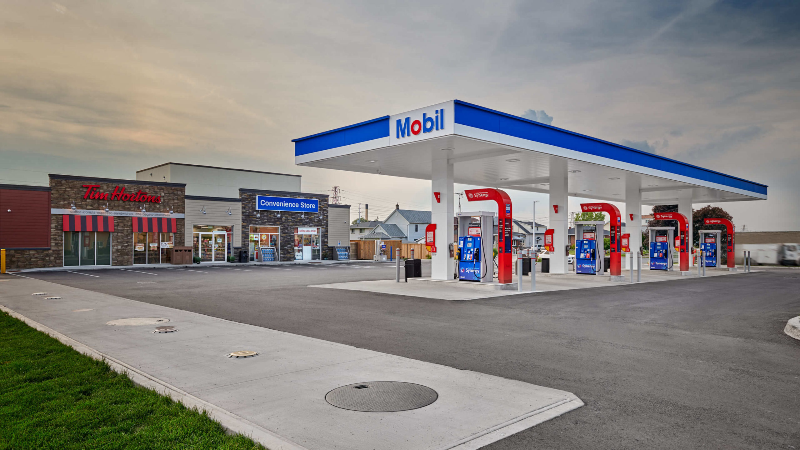 A gas station