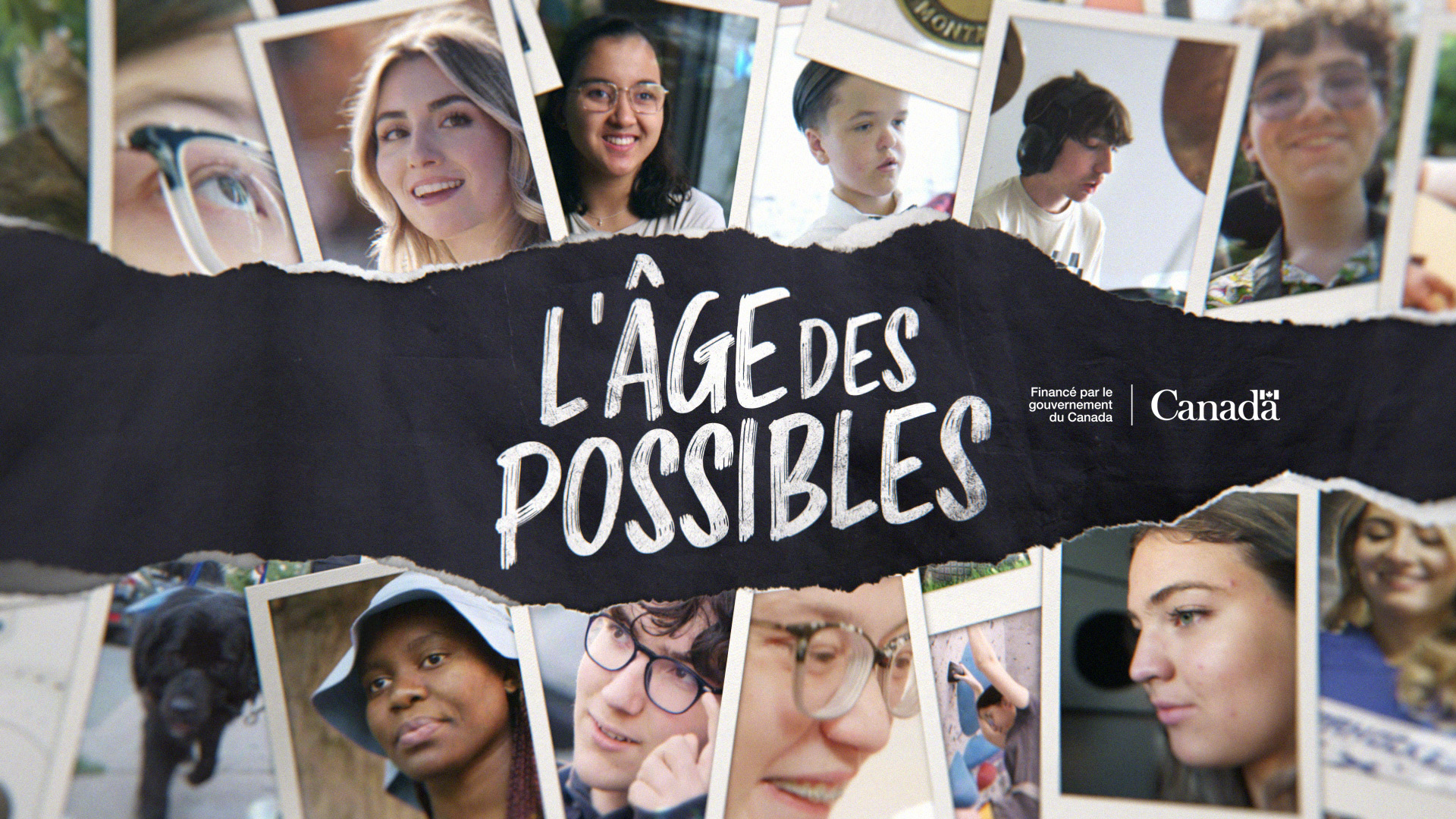 Une mosaique de photos d'adolescents