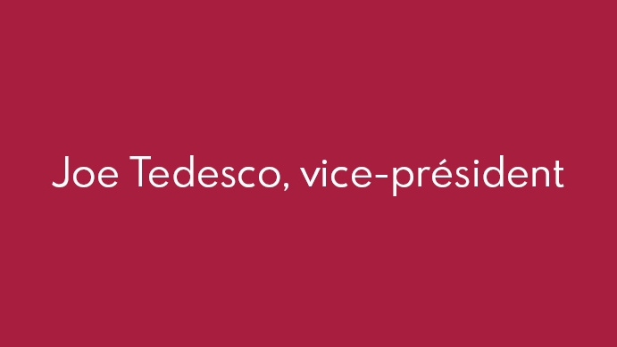 Joe Tedesco, vice-président