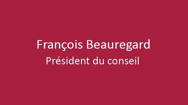 François Beauregard, président du conseil